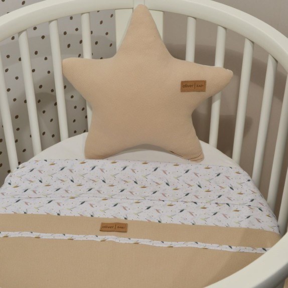 Κουβέρτα Αγκαλιάς Διπλής Όψης Baby Oliver Des. 404 Μπεζ...