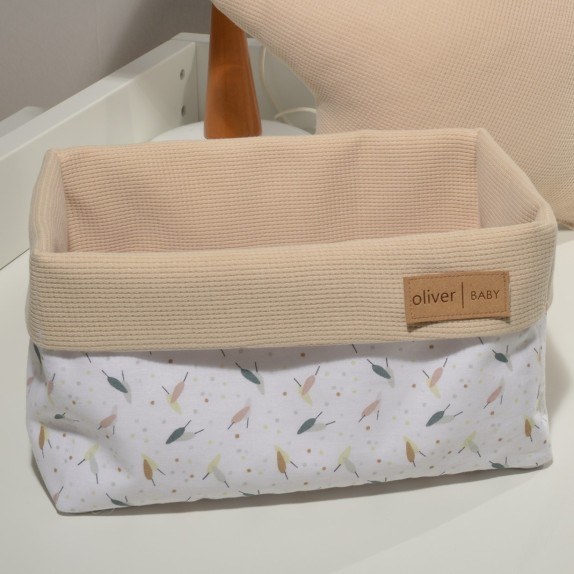 Καλάθι Αποθήκευσης Baby Oliver Des. 404 Μπεζ 25x15x13
