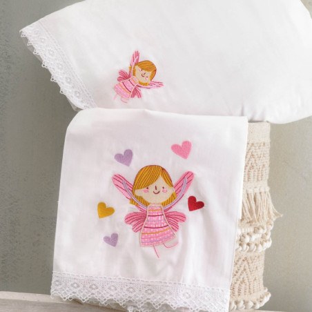 Σετ Σεντόνια Κούνιας 3 Τεμαχίων Rythmos Amelia 100x160