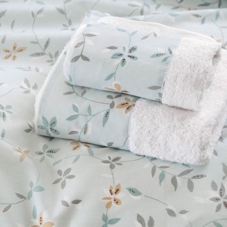 Σετ Παπλωματοθήκη Μονή 2 Τεμαχίων Rythmos Carlin Μπλε 160x250