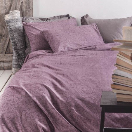 Σετ Σεντόνια King Size 4 Τεμαχίων Rythmos Charisma Μοβ 270x290