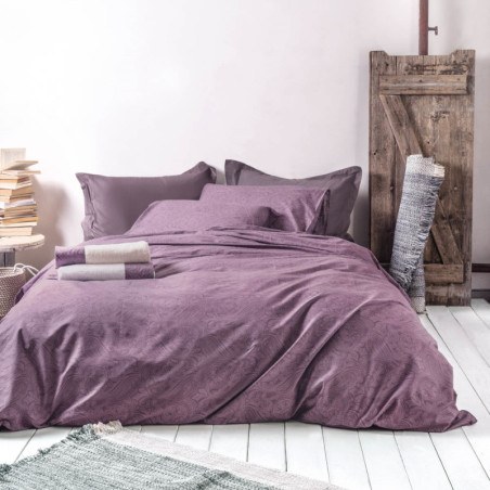 Σετ Σεντόνια Υπέρδιπλα 4 Τεμαχίων Rythmos Charisma Μοβ 230x270