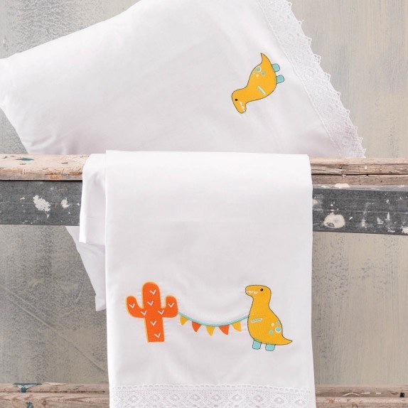 Σετ Σεντόνια Κούνιας 3 Τεμαχίων Rythmos Diego Κίτρινο...