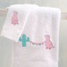 Σετ Παιδικές Πετσέτες 2 Τεμαχίων Rythmos Diego Ροζ