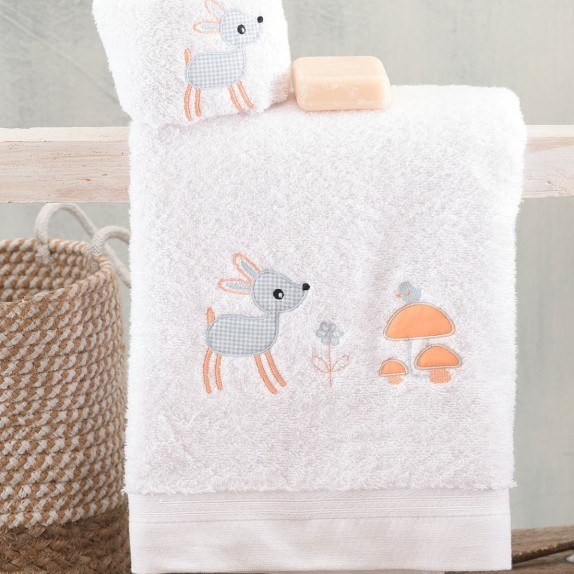 Σετ Παιδικές Πετσέτες 2 Τεμαχίων Rythmos Floppy Σιέλ