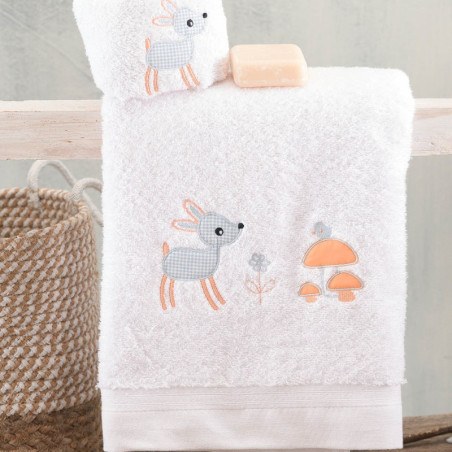 Σετ Παιδικές Πετσέτες 2 Τεμαχίων Rythmos Floppy Σιέλ
