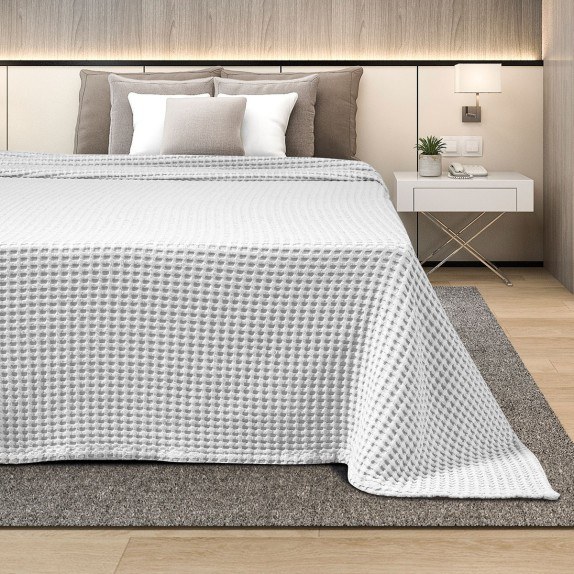 Κουβέρτα Πικέ King Size Adam Home Waffle 240x260