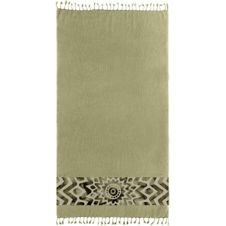 Πετσέτα Θαλάσσης Παρεό Guy Laroche Pestemal 17 Khaki 90x170