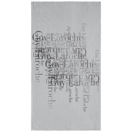 Πετσέτα Θαλάσσης Βελουτέ Guy Laroche Velour Printed 2103 Silver 100x175