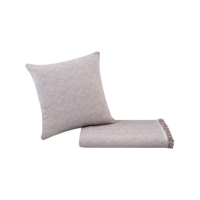 Μαξιλαροθήκη Διακόσμησης Madi Wellen Brown 45x45