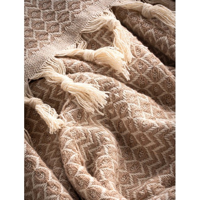 Ριχτάρι Τριθέσιου Madi Herhaling Beige 190x300