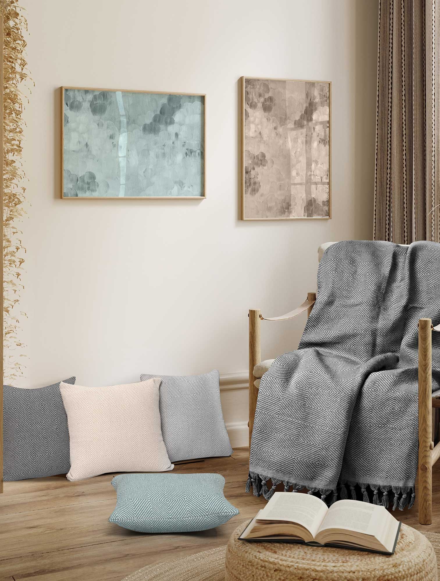 Ριχτάρι Πολυθρόνας Madi Vorm Anthracite 180x190