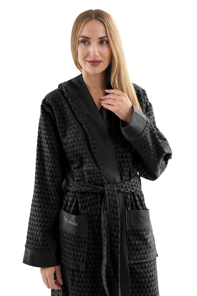 Μπουρνούζι με Κουκούλα Guy Laroche Tokyo Black