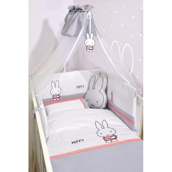 Σετ Προίκας 9 Τεμαχίων Miffy Des. 65 Γκρι