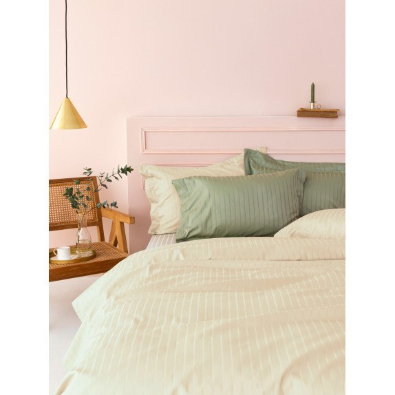 Σετ Σεντόνια Υπέρδιπλα 4 Τεμαχίων Palamaiki Sateen Riga...