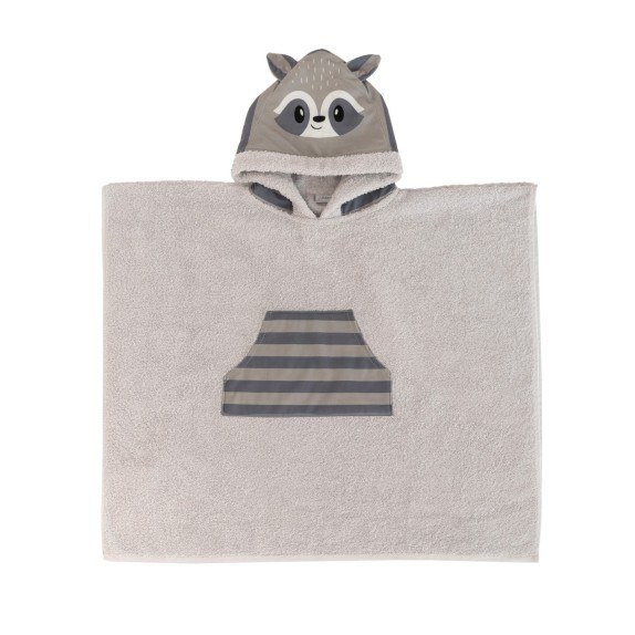 Παιδικό Πόντσο με Κουκούλα Palamaiki Raccoon