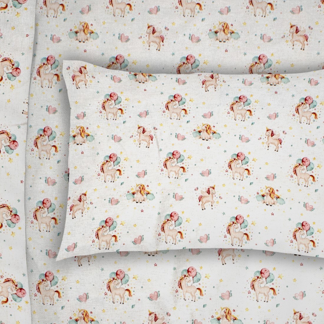 Βρεφική Μαξιλαροθήκη Dimcol Unicorn 209 35x45
