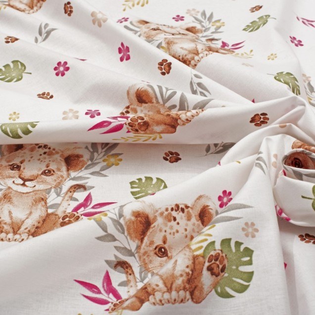 Σετ Σεντόνια Κούνιας 3 Τεμαχίων Dimcol Lion Cub...