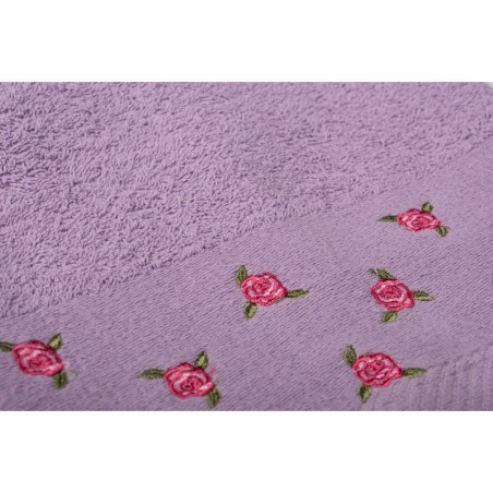 Πετσέτα Μπάνιου Dimcol Ανθάκι Μωβ 70x140