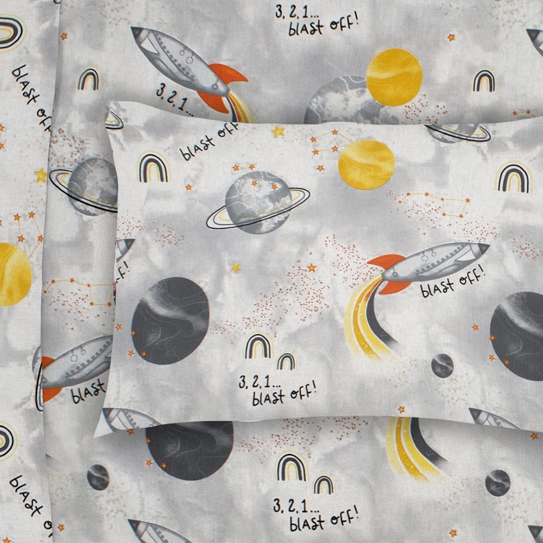 Παιδική Μαξιλαροθήκη Dimcol Spaceship 187 50x70