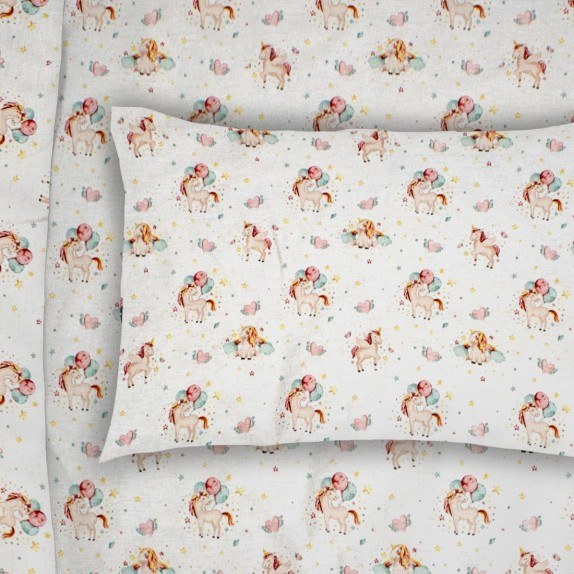 Παιδική Μαξιλαροθήκη Dimcol Unicorn 209 50x70