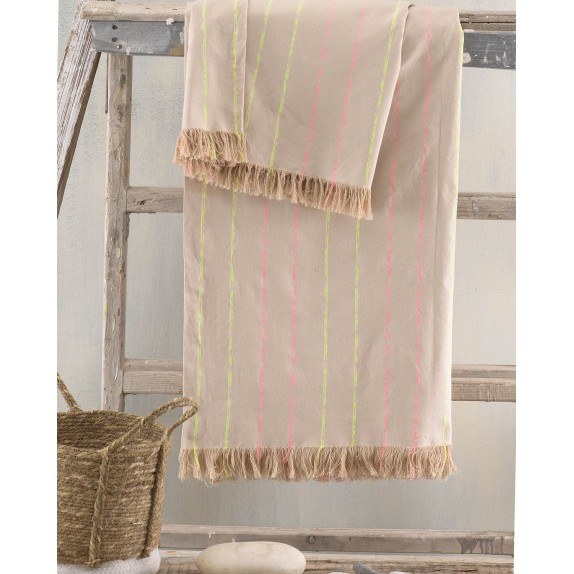 Ριχτάρι Τετραθέσιου Rythmos Sezane Μπεζ 180x330