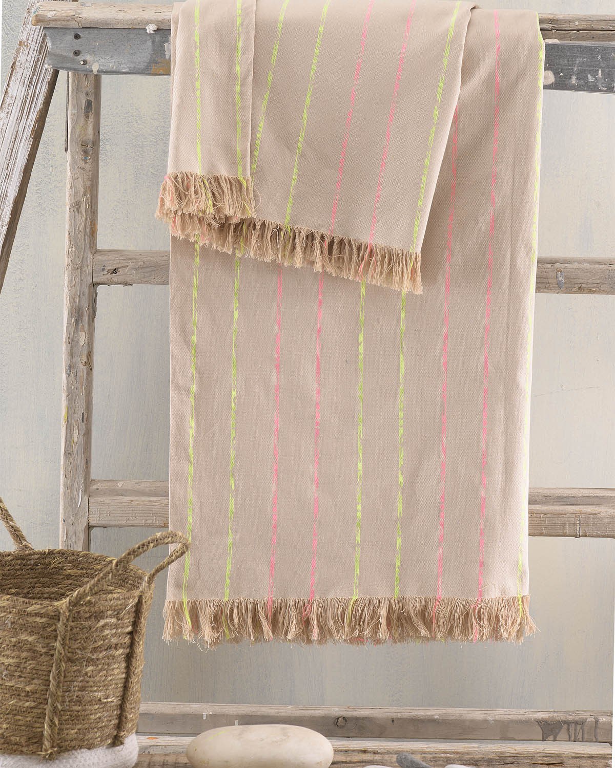 Ριχτάρι Τετραθέσιου Rythmos Sezane Μπεζ 180x330