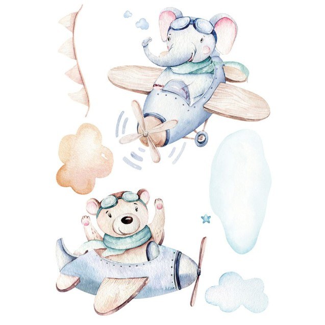 Αυτοκόλλητα Τοίχου Βινυλίου Ango Airplanes 18313