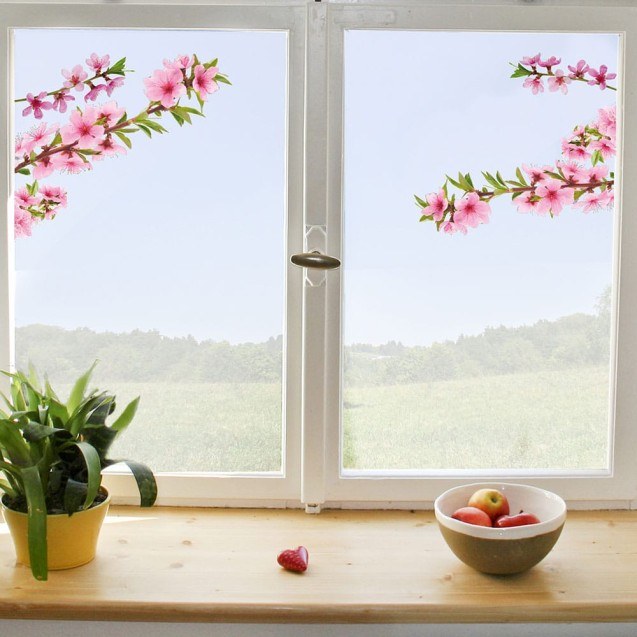 Αυτοκόλλητα Βινυλίου για Τζάμι Ango Peach...