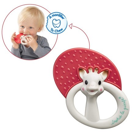 Κουδουνίστρα-Μασητικό Sophie La Girafe Κόκκινο S200157