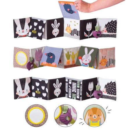 Μαλακό Βιβλίο Δραστηριοτήτων Taf Toys Urban Urban Garden Pram Book T-13065