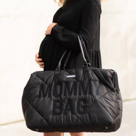 Τσάντα Αλλαγής Childhome Mommy Bag Puffered Black BR75833