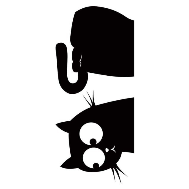 Αυτοκόλλητα Τοίχου Ango Cat & Fish S 59159