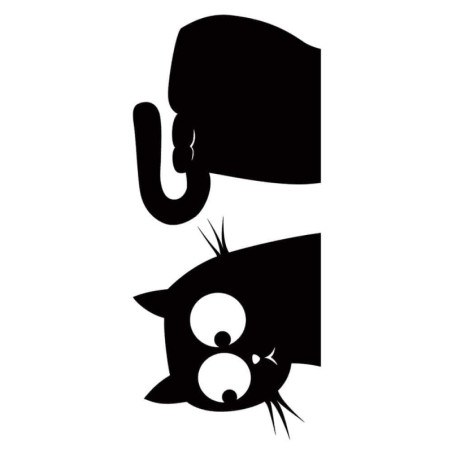 Αυτοκόλλητα Τοίχου Ango Cat & Fish S 59159