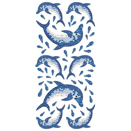 Αυτοκόλλητα Τοίχου Ango Dolphins 59601