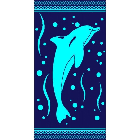 Πετσέτα Θαλάσσης Βελουτέ Dimcol Ζακάρ 207 87x165