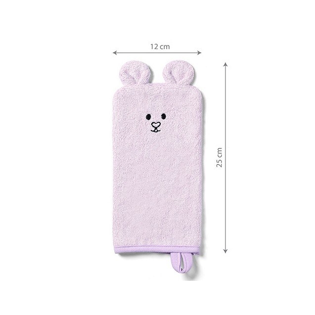 Γάντι Πλυσίματος Babyono Bamboo Μωβ BN787/01 12x25