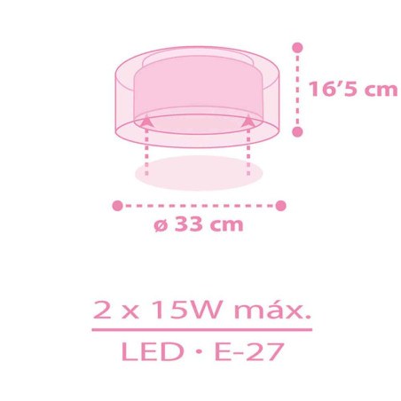 Παιδικό Φωτιστικό Οροφής Ango Unicorns 41596