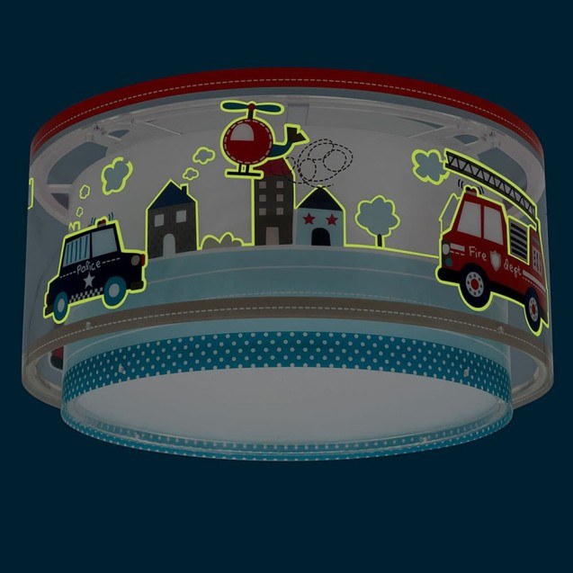 Παιδικό Φωτιστικό Οροφής Πλαφονιέρα Ango Police...
