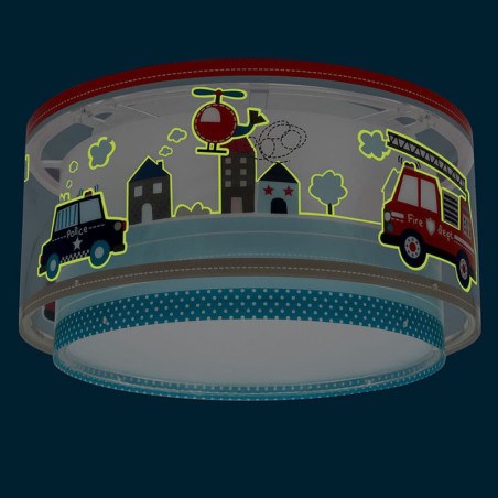 Παιδικό Φωτιστικό Οροφής Πλαφονιέρα Ango Police 60616