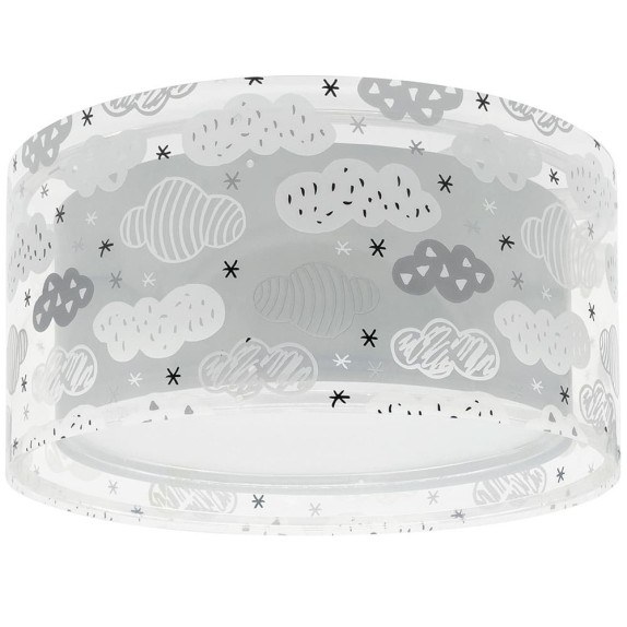 Παιδικό Φωτιστικό Οροφής Πλαφονιέρα Ango Clouds Gray 41416E