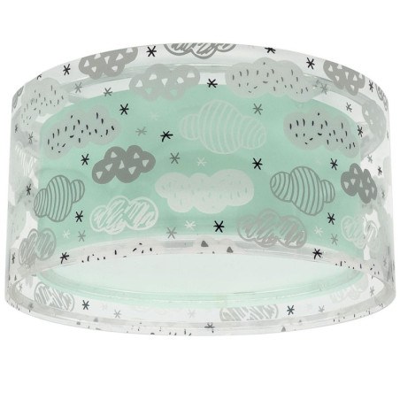 Παιδικό Φωτιστικό Οροφής Πλαφονιέρα Ango Clouds Green 41416H