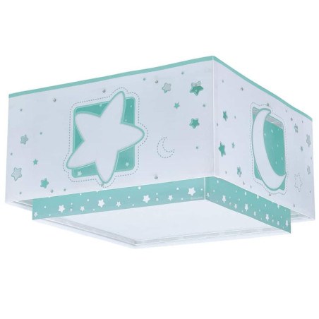 Παιδικό Φωτιστικό Οροφής Πλαφονιέρα Ango Moonlight Green 63236H
