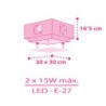 Παιδικό Φωτιστικό Οροφής Πλαφονιέρα Ango Moonlight Pink 63236S