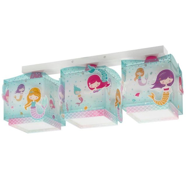 Παιδικό Φωτιστικό Οροφής Τρίφωτο Ango Mermaids...