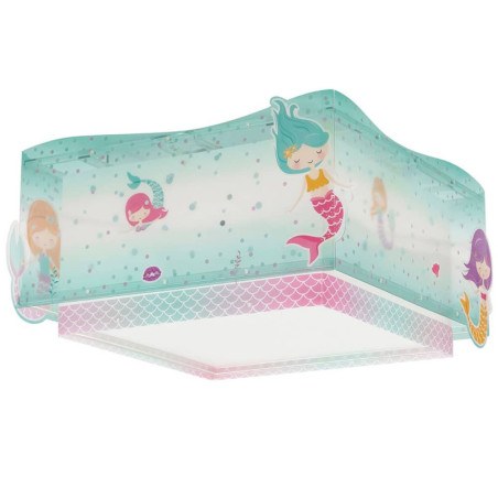 Παιδικό Φωτιστικό Οροφής Πλαφονιέρα Ango Mermaids 63446