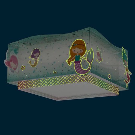 Παιδικό Φωτιστικό Οροφής Πλαφονιέρα Ango Mermaids 63446