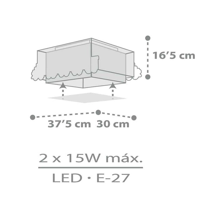 Παιδικό Φωτιστικό Οροφής Πλαφονιέρα Ango The...