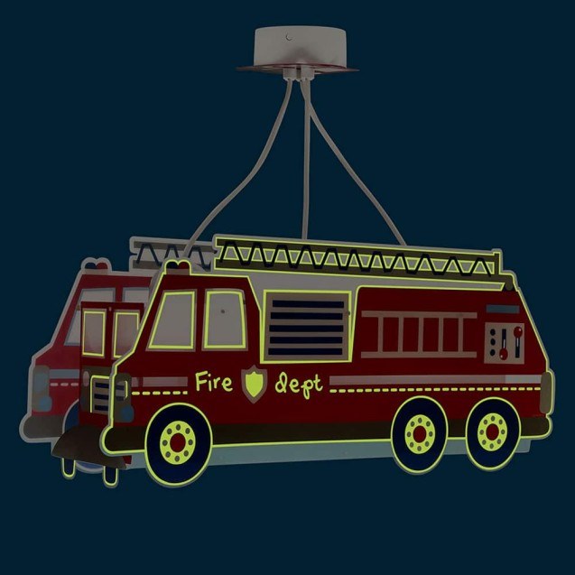 Παιδικό Φωτιστικό Οροφής Τρίφωτο Ango Firetruck...