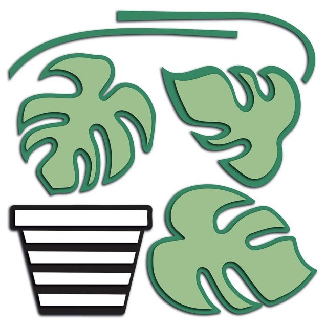 Αφρώδη Αυτοκόλλητα Τοίχου Ango Plant 54515